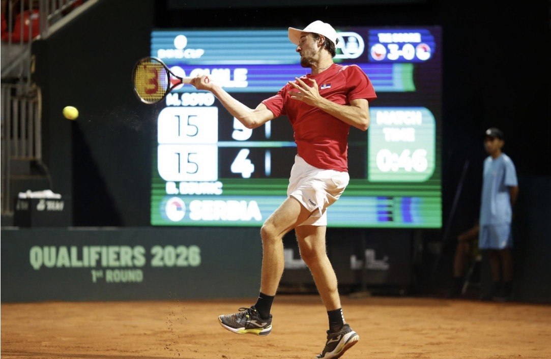 Branko Đurić — Davis Cup Qualifiers 2026 vs Chile